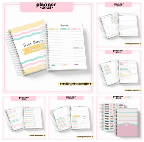 Pack Planner Feminino Permanente - Arquivo Digital