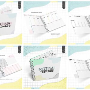 Pack Rotinas de Estudos Menina e Menino - Arquivo Digital