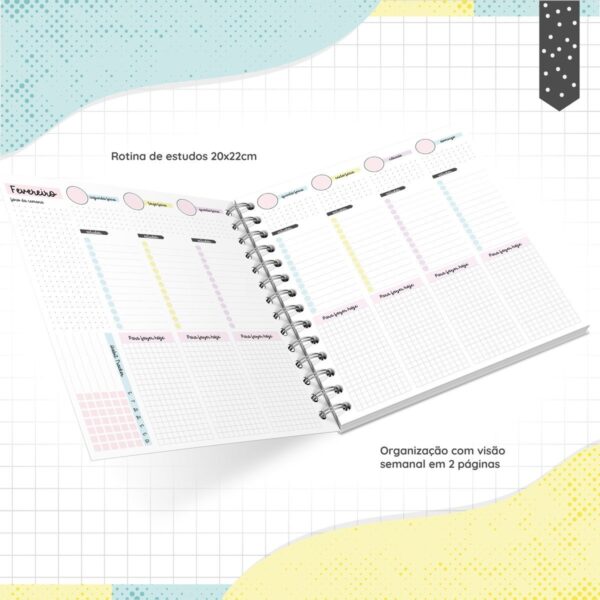 Pack Rotinas de Estudos Menina e Menino - Arquivo Digital
