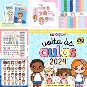 Pack Volta às Aulas Completo Encadernação Personalizada