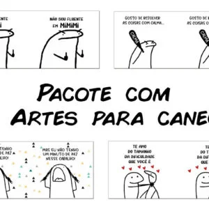 Pacote +90 Artes Para Canecas Flork 350 Arquivos Digitais