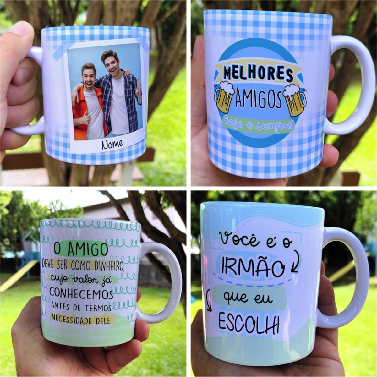 Kit Digital Caneca Amizade Masculina em PNG e CorelDRAW 1 Kit Digital Caneca Amizade Masculina em PNG e CorelDRAW