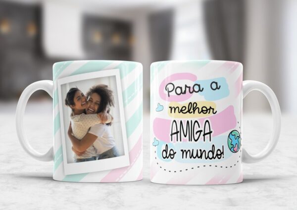 Pacote Artes Canecas Amizade - Png e Corel