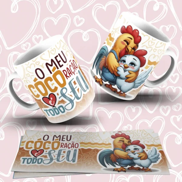 Pacote Artes para Canecas: Dia dos Namorados em JPG