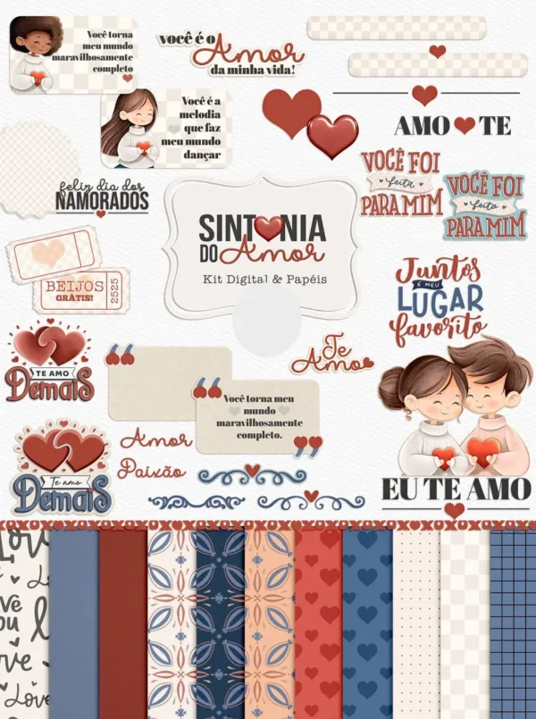 Pacote de Arquivos Sintonia do Amor - Dia dos Namorados