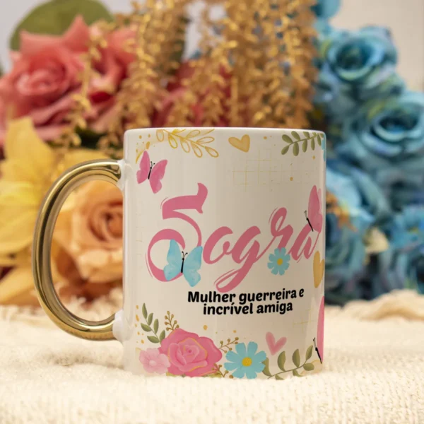 Pacote de Artes Canecas Mães Floral - Png