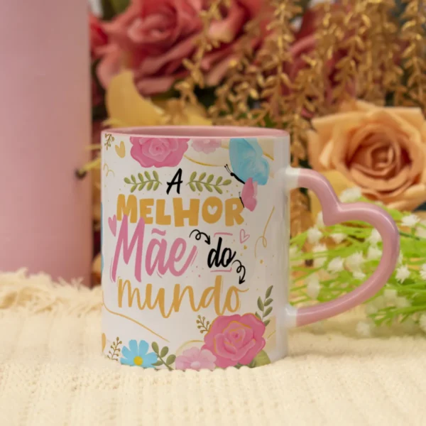 Pacote de Artes Canecas Mães Floral - Png