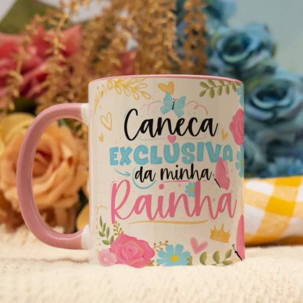 Pacote de Artes Canecas Mães Floral - Png