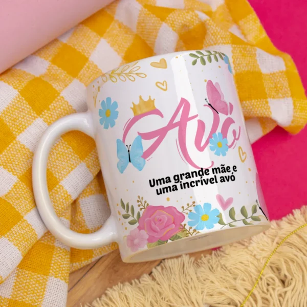 Pacote de Artes Canecas Mães Floral - Png