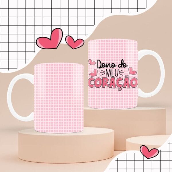 Pacote de Artes Canecas Namorados - Arquivo Digital