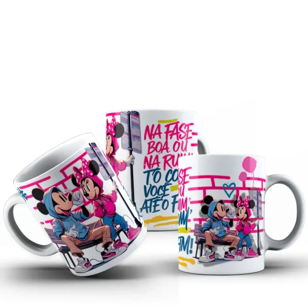 Pacote de Artes de Caneca Mickey e Minnie - Amor e Magia