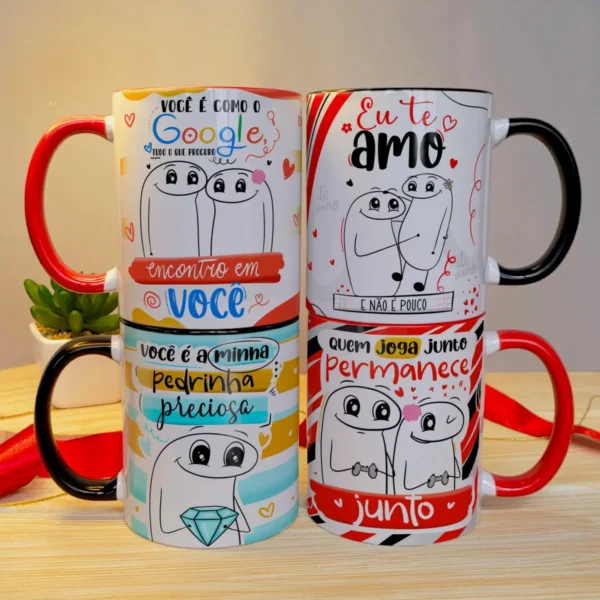 Pacote Dia dos Namorados - Artes de Caneca com Memes Flork