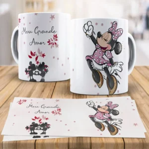 Pacote Dia dos Namorados Disney para Canecas Arquivo Editável