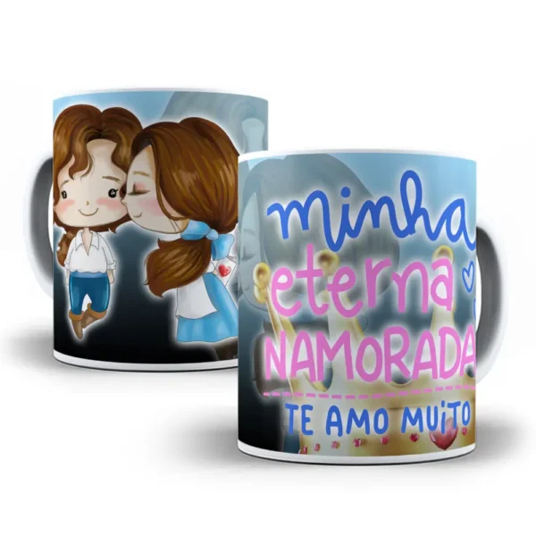 Pacote Exclusivo de Artes Caneca Princesas Dia dos Namorados