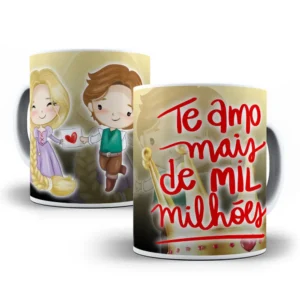 Pacote Exclusivo de Artes Caneca Princesas Dia dos Namorados