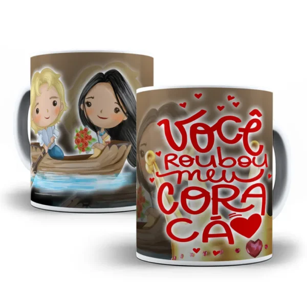 Pacote Exclusivo de Artes Caneca Princesas Dia dos Namorados