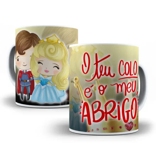 Pacote Exclusivo de Artes Caneca Princesas Dia dos Namorados