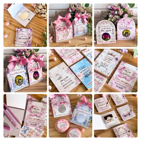 Pacote PNG dia das Mães - Kits de Presentes Personalizados