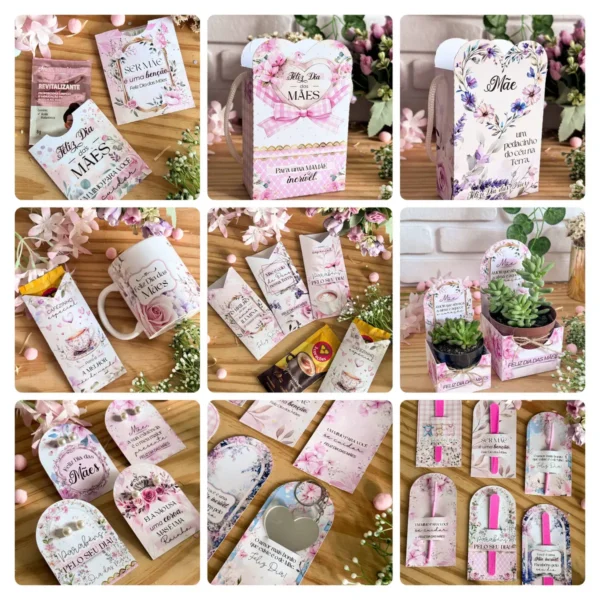 Pacote PNG dia das Mães - Kits de Presentes Personalizados
