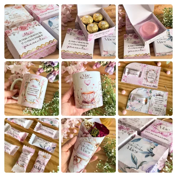 Pacote PNG dia das Mães - Kits de Presentes Personalizados