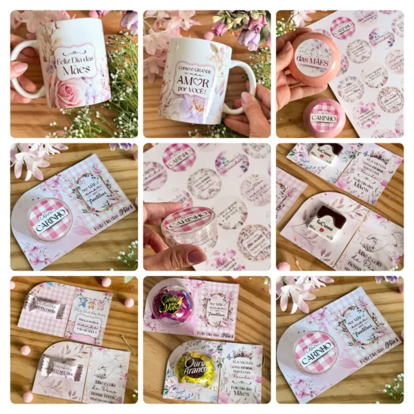 Pacote PNG dia das Mães - Kits de Presentes Personalizados