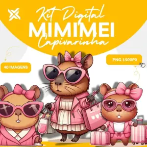Pacote Premium Capivara Em Png Para Scrapbooking 4