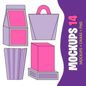 Mockups Caixas Papelaria Festas 10 Arquivo Digital