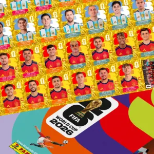 PDF +980 Figurinhas Copa do Mundo 2026 Douradas p/ Imprimir