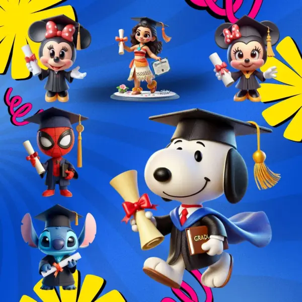 Personagens Formando Em Png Ideal Para Produtos Personalizados 3