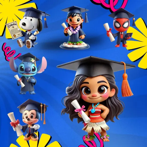 Personagens Formando Em Png Ideal Para Produtos Personalizados