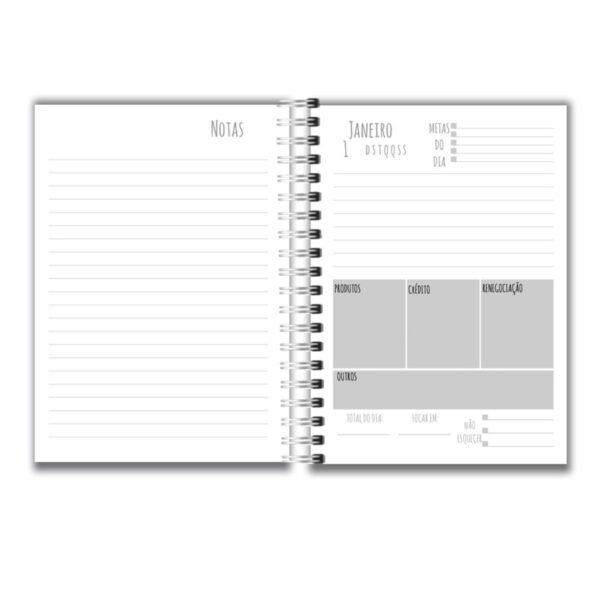 Planner Bancária Feminino - Arquivo Digital
