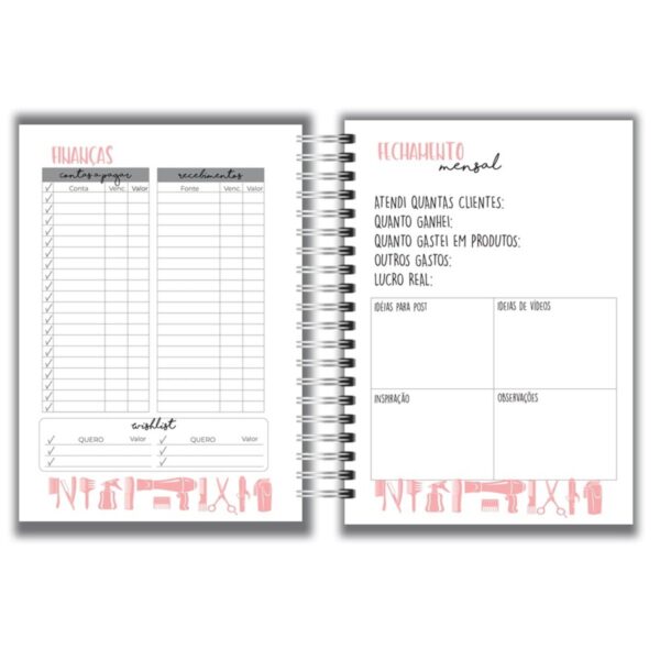 Planner Cabeleireira - Arquivo Digital