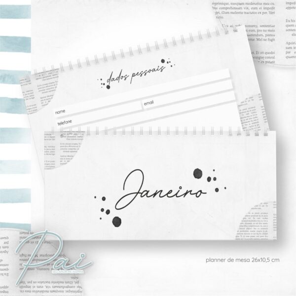 Planner de Mesa Dia dos Pais - Arquivo Digital