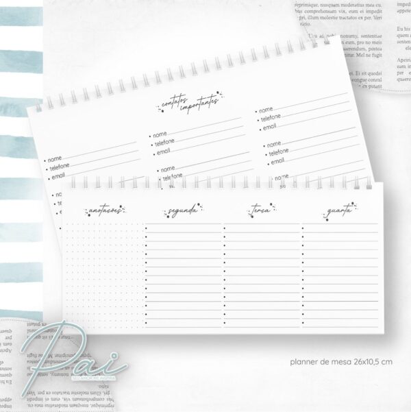 Planner de Mesa Dia dos Pais - Arquivo Digital