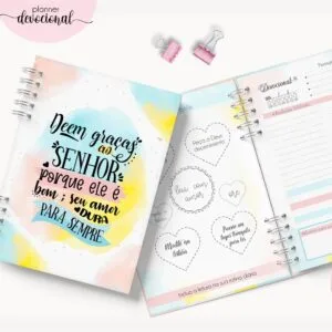 Planner Devocional "Deem graças ao Senhor" - Arquivo Digital 4 Planner Devocional "Deem graças ao Senhor" - Arquivo Digital