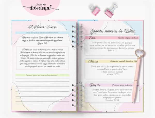 Planner Devocional "Ele é meu Deus" - Arquivo Digital