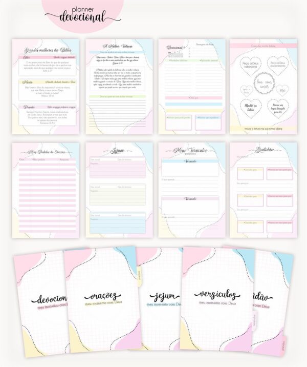 Planner Devocional "Ele é meu Deus" - Arquivo Digital