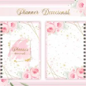 Planner Devocional Flor + Arte para Caneca - Arquivo Digital