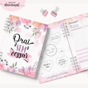 Planner Devocional "Orai sem cessar" - Arquivo Digital