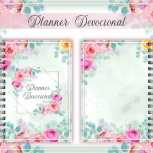 Planner Devocional Rosa + Arte para Caneca - Arquivo Digital