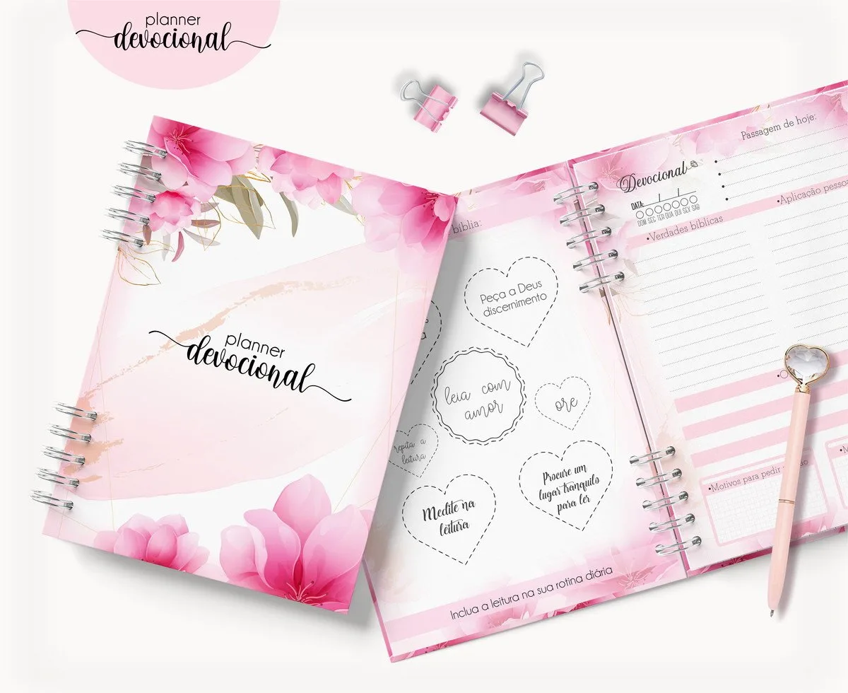Planner Devocional "ROSAS" - Arquivo Digital 1 Planner Devocional "ROSAS" - Arquivo Digital