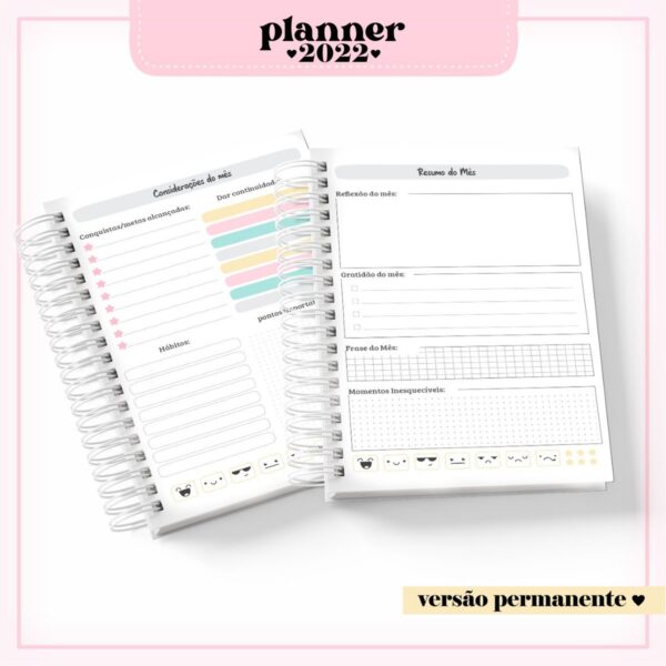 Planner Feminino Permanente 04 - Arquivo Digital
