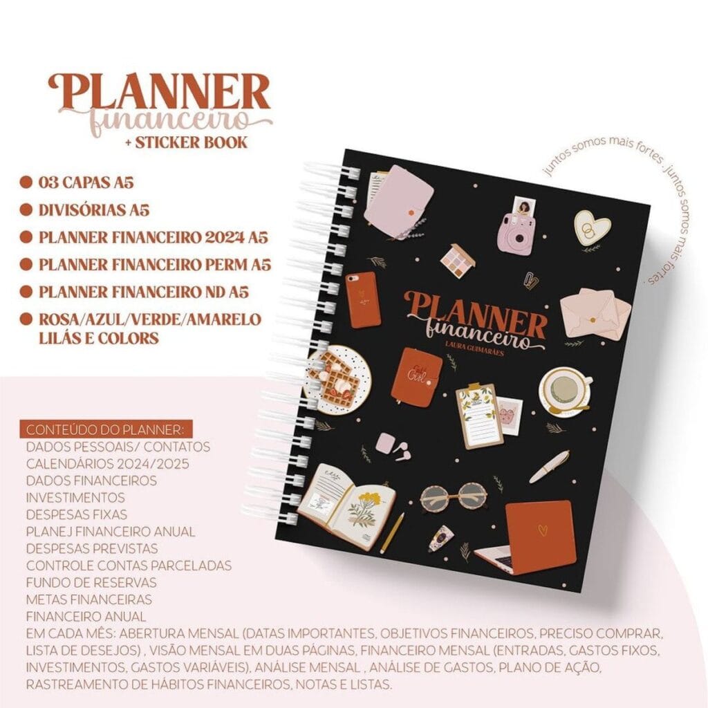 Planner Financeiro A5 Digital: Organize suas Finanças em 2024