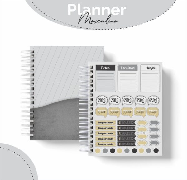 Planner Masculino Tua Graça Me Basta - Arquivo Digital