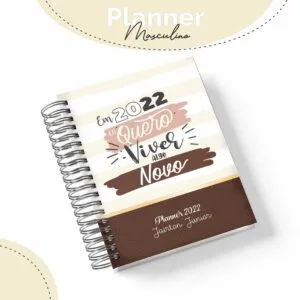 Planner Masculino Viver Algo Novo - Arquivo Digital 14 Planner Masculino Viver Algo Novo - Arquivo Digital