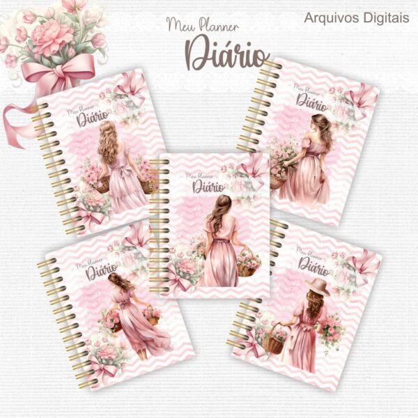Planner Rose 2025 - Arquivo Digital