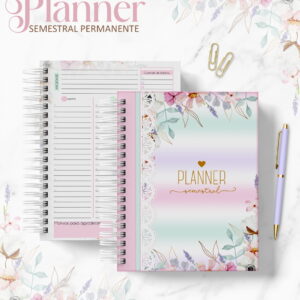 planner semestral permanente arquivo digital