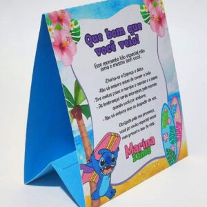 plaquinha que bom que voce veio stitch arquivo digital