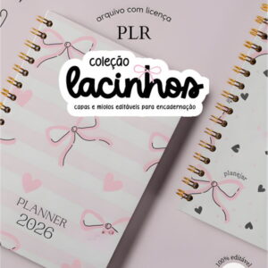 plr planner colecao lacinhos canva arquivo digital