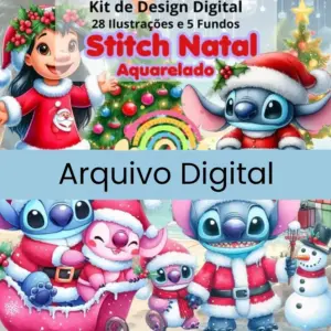 Png De Stitch Com Tematica De Natal Personalizavel 2